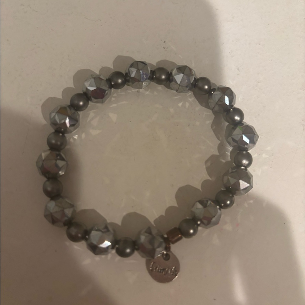 Erimish Silver Beaded Bracelet